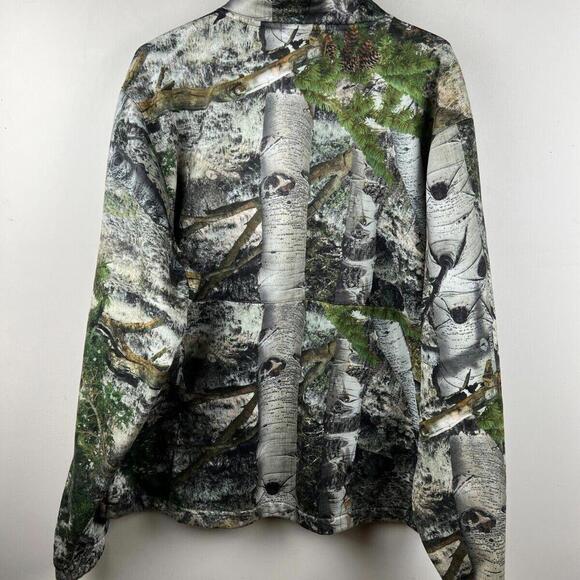 Vintage Mossy Oak Full Zip Fleece Men’s XL Hunting Camo - Picture 3 of 7